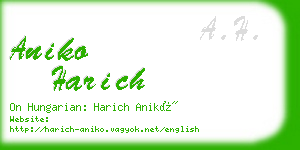 aniko harich business card